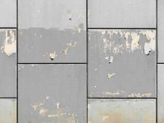 gray wall with old and worn paint, concept wall