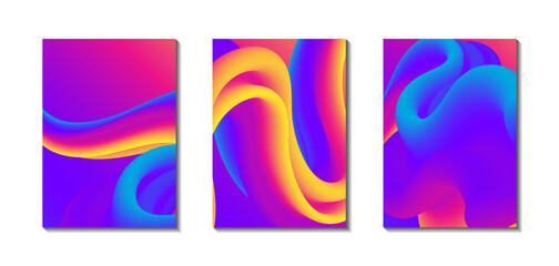 Abstract Modern Gradient Colorful Background. Gradient Fluid Background. Liquid background.	
