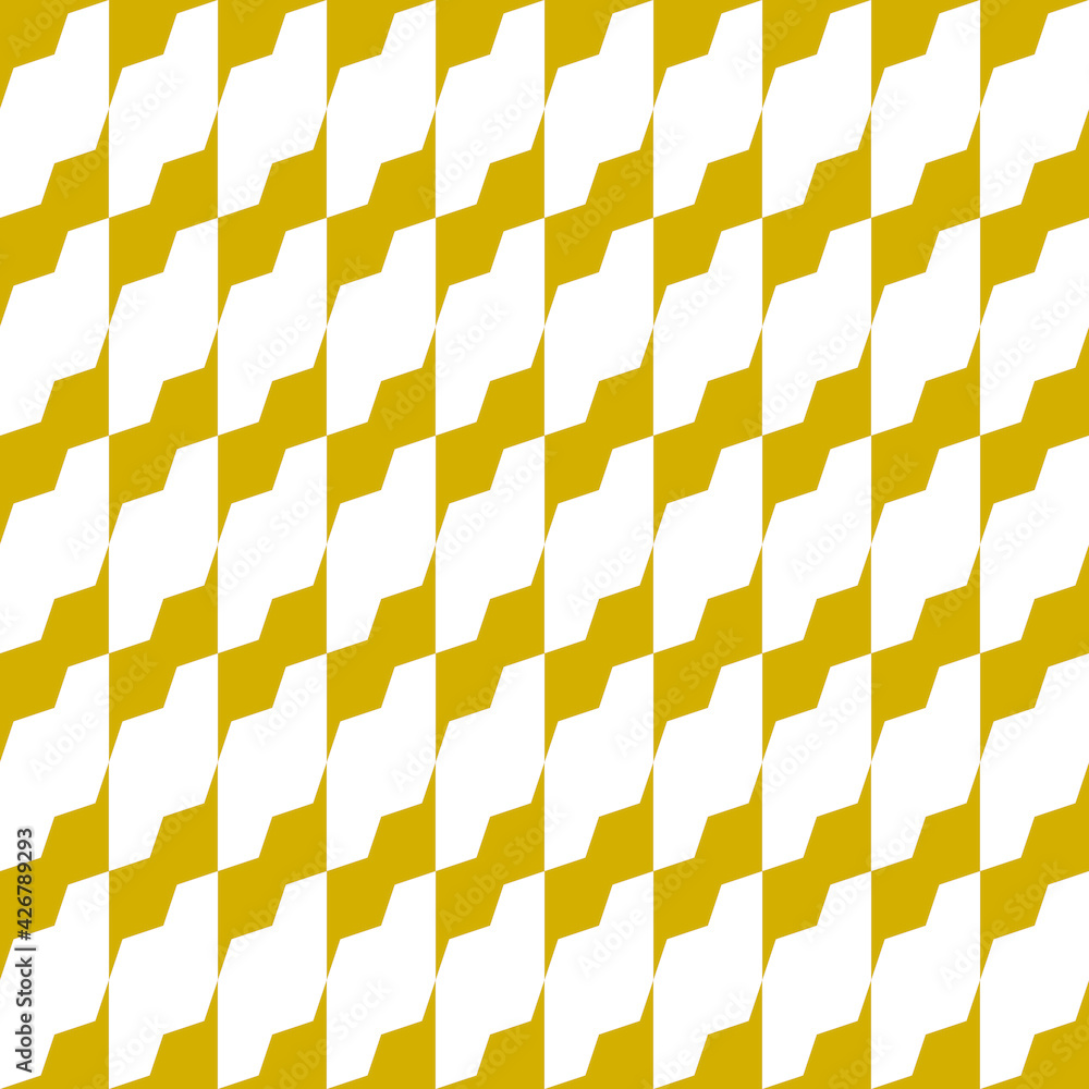 Poster abstract of water level pattern. design regular of seamless gold on white background. design print f