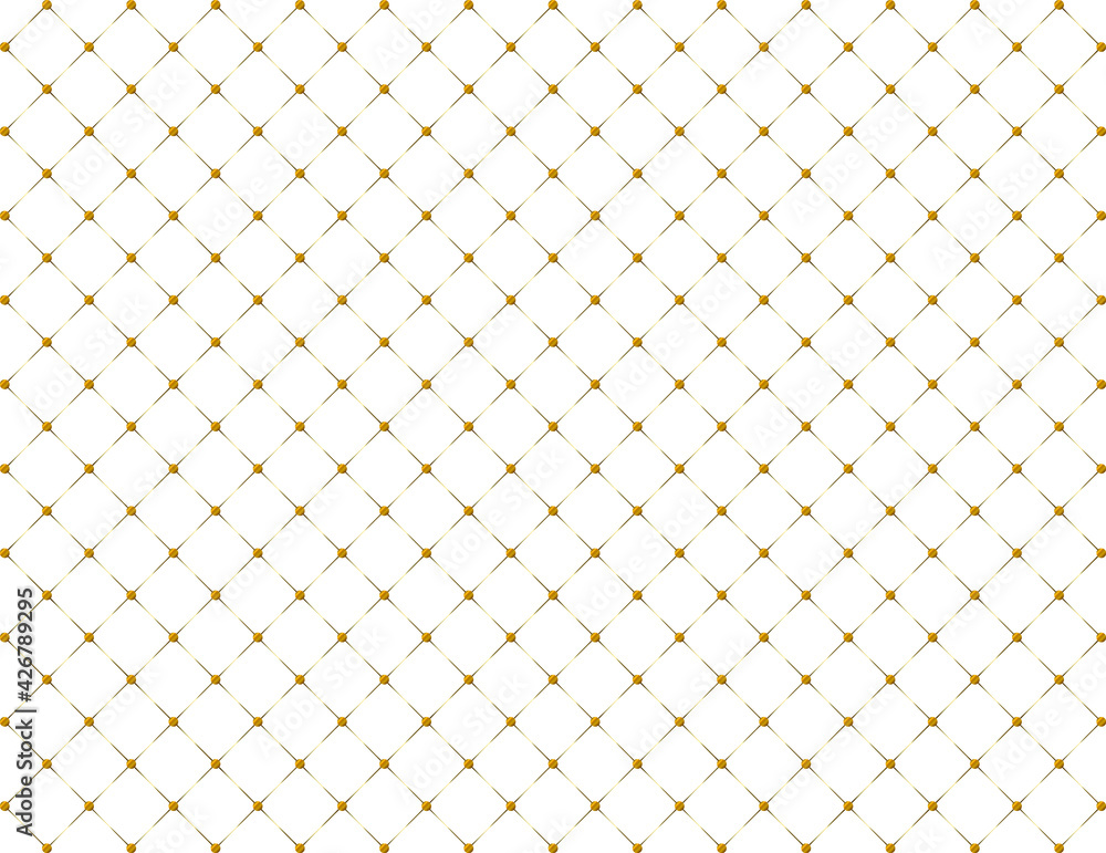 Poster golden minimalist vector seamless pattern. art deco dot line rhombus seamless pattern vector. simple