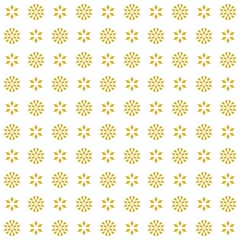 Fototapeta na wymiar Geometric of mandal pattern. Design symbol of seamless gold on white background. Design print for illustration, textile, texture, wallpaper, background.
