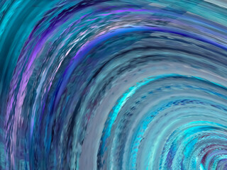 Blue and violet flowing liquid waves abstract motion blurred background.