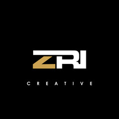 ZRI Letter Initial Logo Design Template Vector Illustration