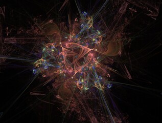 Imaginatory fractal background generated Image
