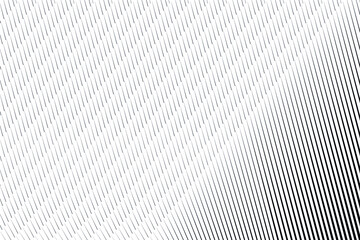 Abstract halftone lines background, vector modern design texture.