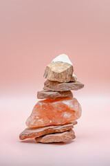 Isolated red rock stack