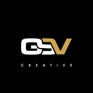 GSV Letter Initial Logo Design Template Vector Illustration