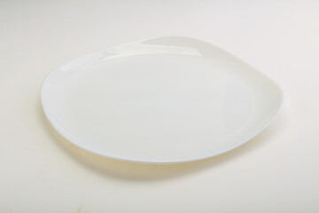 White proclean plate for serving