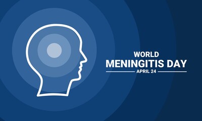 Vector illustration on the theme of World Meningitis Day observed on April 24th every year.