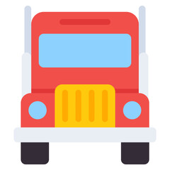 Auto bus vector icon in doodle design