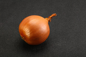 Yellow ripe natural organic onion