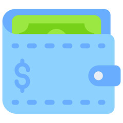 An icon design of cash wallet