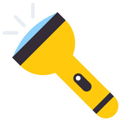 A flat design, icon of torch
