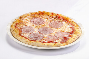 Italian Pizza with sausages and cheese