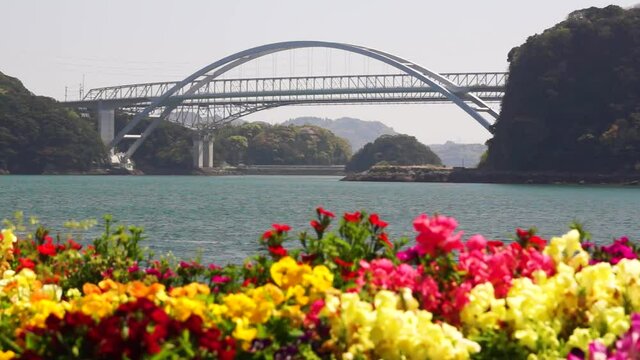 春の三角西港　天城橋　１号橋