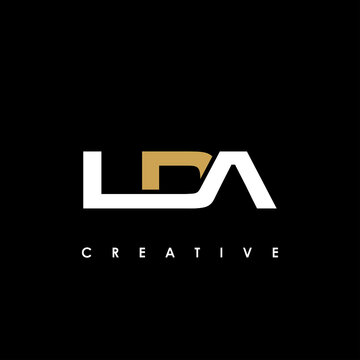 LDA Letter Initial Logo Design Template Vector Illustration