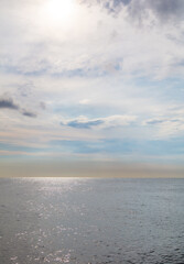 Horizon of sea and sky water