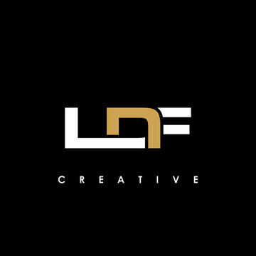 LDF Letter Initial Logo Design Template Vector Illustration