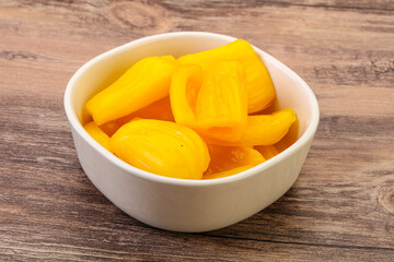 Canned Jackgruit in the bowl