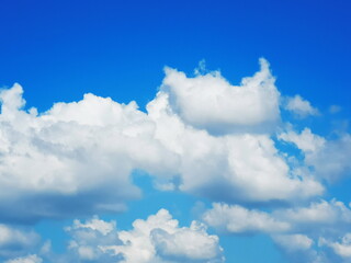 Naklejka na ściany i meble Blue sky and white clouds with beautiful nature.