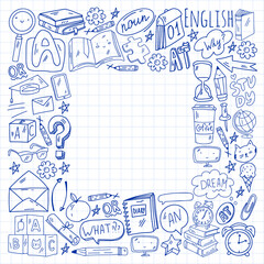 Young kids. School children. English courses. English language.