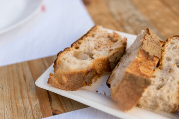 Apulia bread as an appetizer
