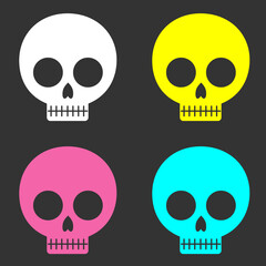 シンプルでかわいい髑髏