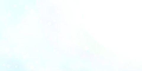 Light BLUE vector template with neon stars.