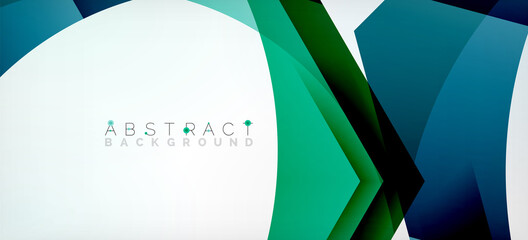 Vector color hexagons geometric abstract background