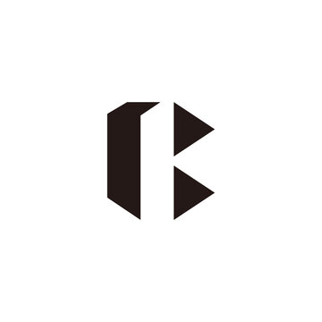 recommend clip art: letter b geometric simple triangle basic shape logo vector