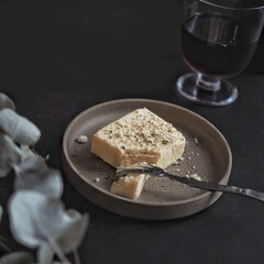cake with coffee