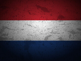 Grunge Netherlands flag