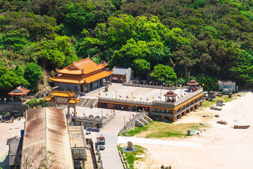 mazu tianhou temple in nangan island, matsu, taiwan. Translation: Queen of heaven temple