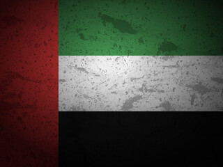 Grunge UAE flag