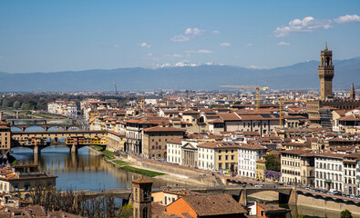 Firenze, panorama della città visto dal Piazzale Michelangelo 