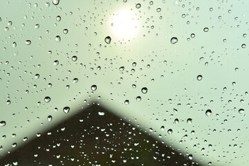 rain drops on window