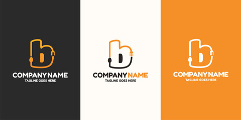Initial letter B food Logo Design Template. Illustration vector graphic. Design concept fork and spoon With letter symbol. Perfect for  cafe, restaurant, cooking business © aqilah