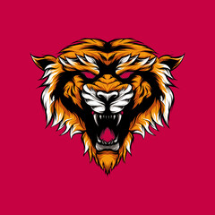 tiger head vector