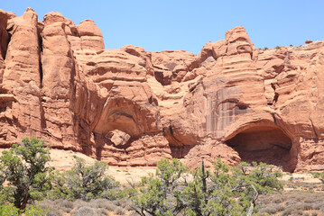 Red rocks in Arches National Park, Utah, USA