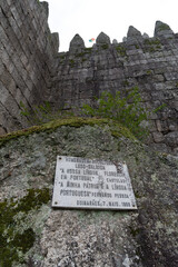 Galician and Portuguese culture tribute plaque at Guimaraes