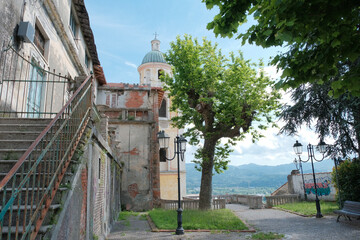 Il centro storico della cittadina di Arcola in provincia di La Spezia, Liguria, Italia.