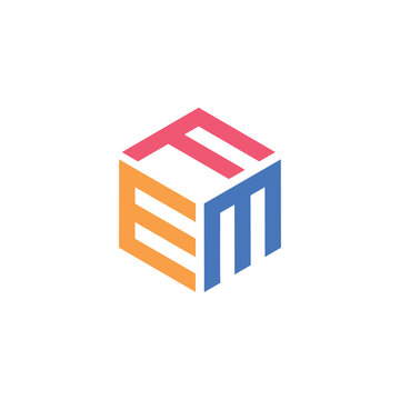 Hexagon shape with the letters FEM