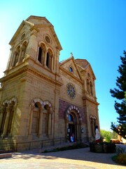Fototapeta premium North America, United States, New Mexico,Santa Fe, Cathedral Basilica of St. Francis of Assisi
