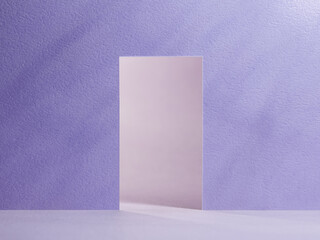 Open the door, purple and pink wall