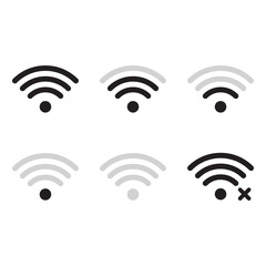 wifi icon on white background