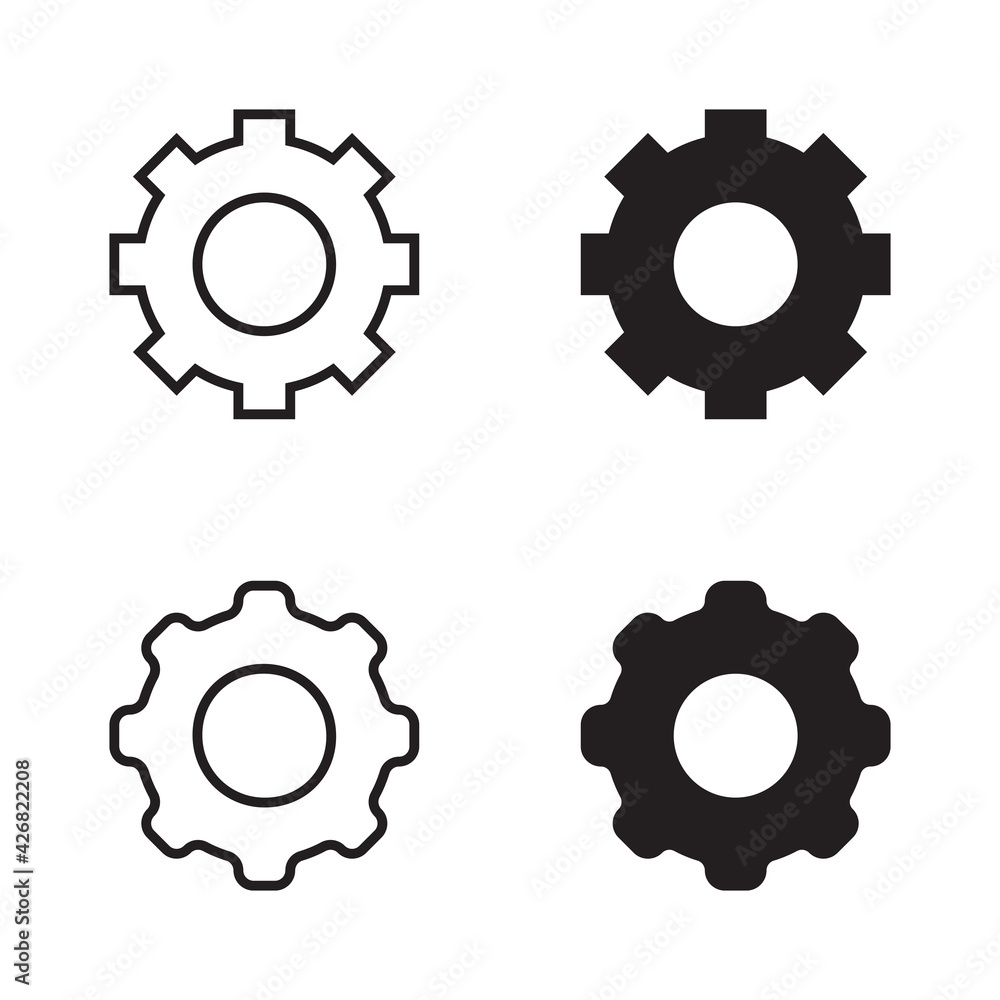 Canvas Prints gear or cog icon