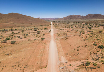 Désert du Namib vu du ciel