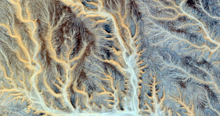 the enchanted forest,  abstract photography of the deserts of Africa from the air. 