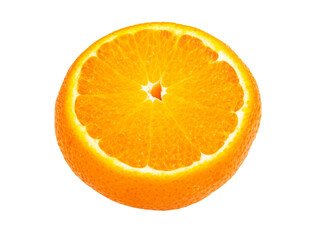 Perfect orange fruit isolated on the white background