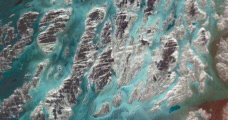 thaw in antarctica,  abstract photography of the deserts of Africa from the air. 
